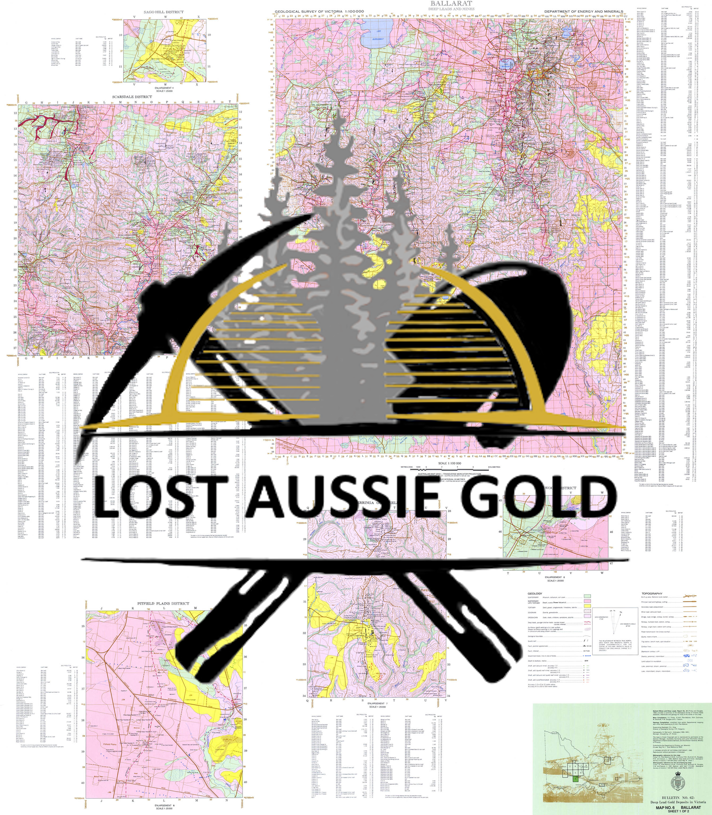 Ballarat - Deep Lead Gold Deposits in Victoria 1979